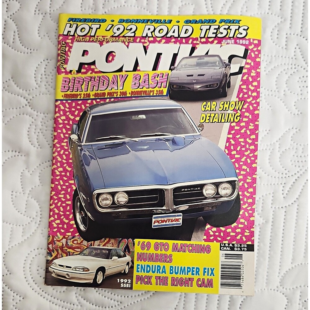 Pontiac High Performance Pontiac Magazine June 1992 Vol 13 No 3 Hot '92 Tests